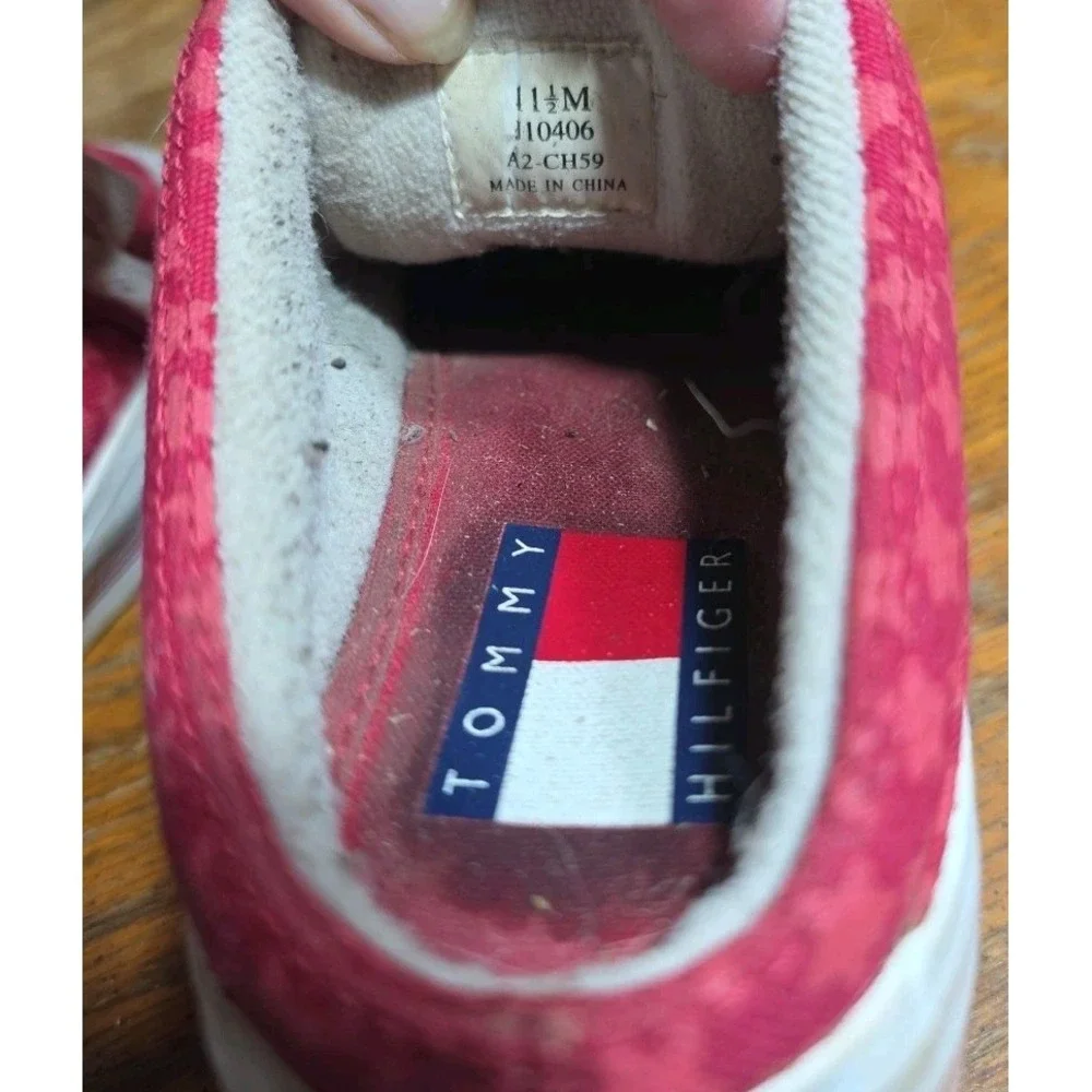 Tommy Hilfiger‎ Red Star Slip On Shoes Kids Size 11.5 Vintage Platform